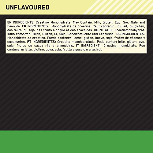 Optimum Nutrition Micronised Creatine Powder, 100% Pure Creatine Monohydrate Powder Optimum Nutrition