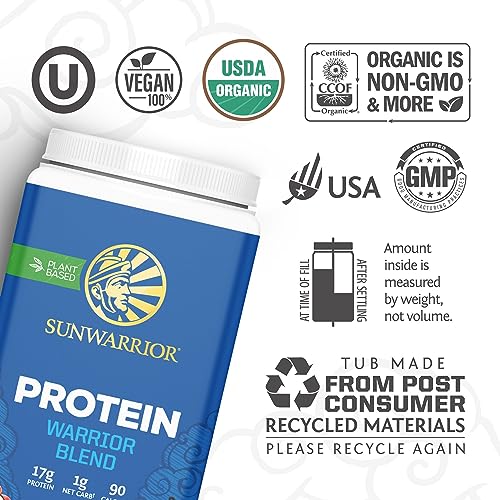 Sunwarrior Vegan Protein Powder Organic Plant-Based Protein | BCAA Amino Acids Hemp Sunwarrior