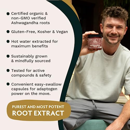 TRIBE ORGANICS Vegan Ashwagandha KSM 66 Pure Organic Root Powder Extract Ayurvedi TRIBE ORGANICS