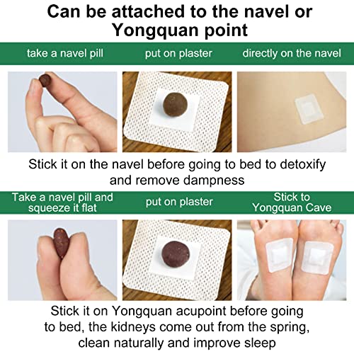 Mugwort Stickers, 40PCs Mugwort Navel Stickers - Parches para Bajar de Peso Rapido ALIVO