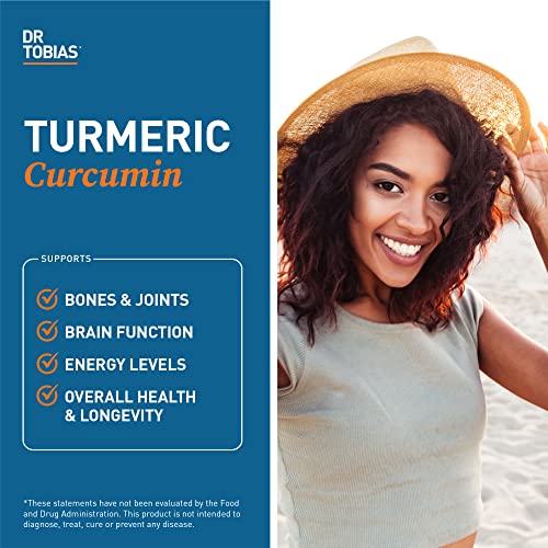 Dr. Tobias Turmeric Curcumin Supplement with BioPerine & Black Pepper, Extra Strength Dr. Tobias