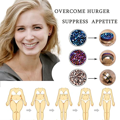 Ronglry Acupressure Slimming Earrings Therapy Weight Loss Earrings for Women Men Ronglry