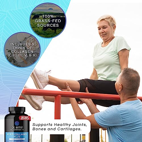 DR EMIL NUTRITION Multi Collagen Pills - 180 Capsules - Collagen Supplements to Support DR EMIL NUTRITION