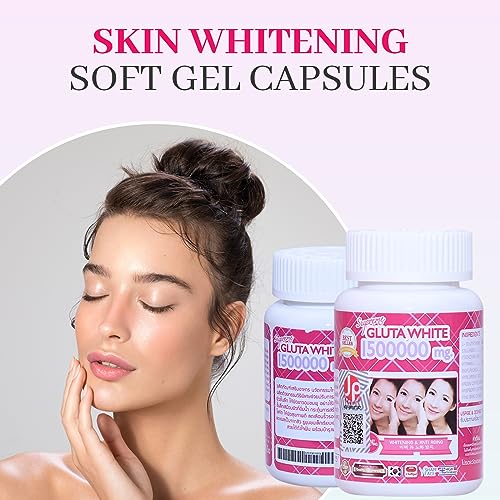 Supreme Gluta White 1500000mg for Skin Lightening, Skin Moisturizer, Collagen Stimulator Healthy Supreme Gluta White