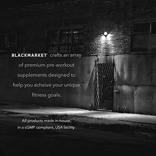 BlackMarket RAW L-Citrulline - Workout Powder Drink Mix for Men & Women, Improve Blood