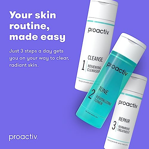 Proactiv 3 Step Acne Treatment - Benzoyl Peroxide Face Wash, Repairing Acne Spot Proactiv