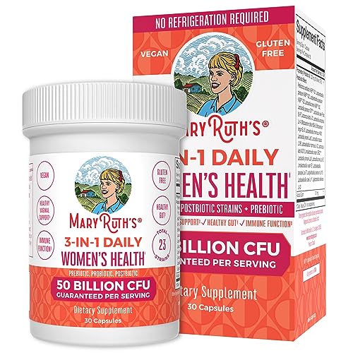 MaryRuth's 3-in-1 Daily Health Probiotics for Women | Clinically Tested | Hormone Support 
