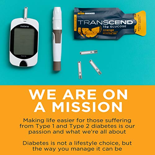 Transcend Glucose Gel Packs - Orange, 30 Pack (1.1oz each) - FSA/HSA Transcend
