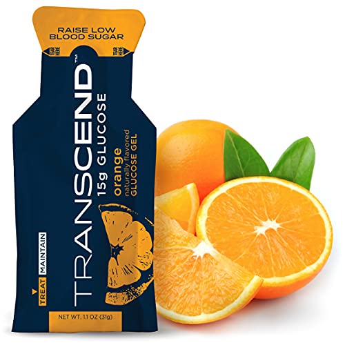 Transcend Glucose Gel Packs - Orange, 30 Pack (1.1oz each) - FSA/HSA Transcend