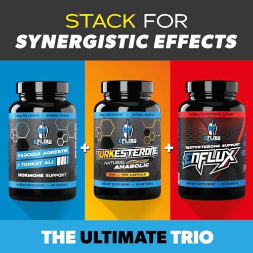 eFlow Nutrition Enflux Natural T Support with KSM-66 Ashwagandha - Supplement eFlow Nutrition