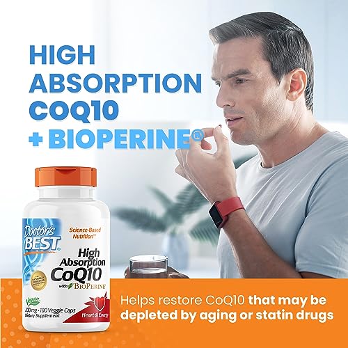 Doctor's Best High Absorption CoQ10 with BioPerine, Non-GMO, Gluten & Soy Free Doctor's BEST