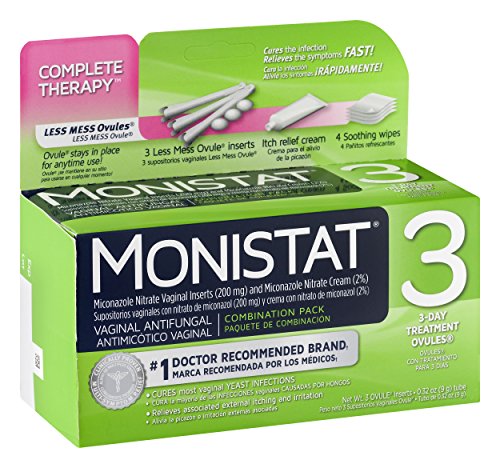 Monistat 3 Day Triple Action Combo Pack, Odorless, White Monistat