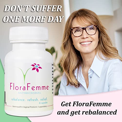FLORAFEMME - pH Vaginal Probiotics Suppository - Supports pH Balance of Yeast & Bacteria FLORAFEMME