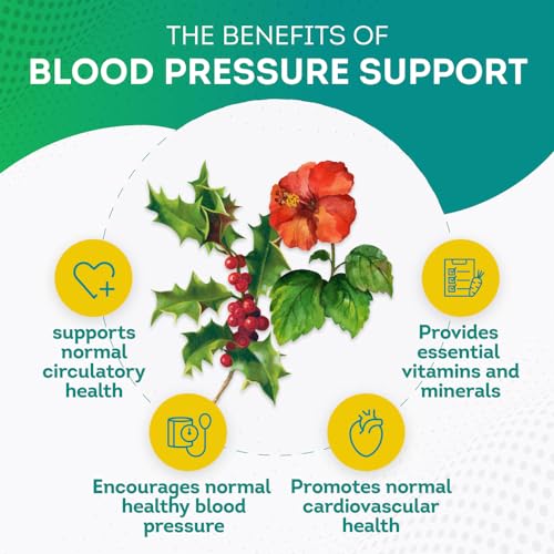 PurePremium Blood Pressure Support Supplement with Hawthorn, Hibiscus & Garlic Extract PurePremium Supplements