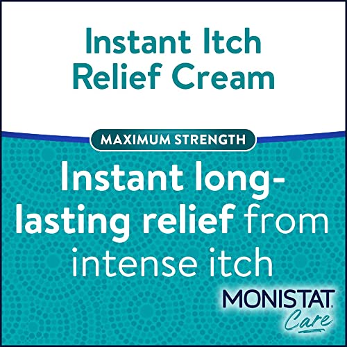Monistat Instant Itch Relief Cream for Women, Maximum Strength Feminine Itch Care, 1 oz Monistat
