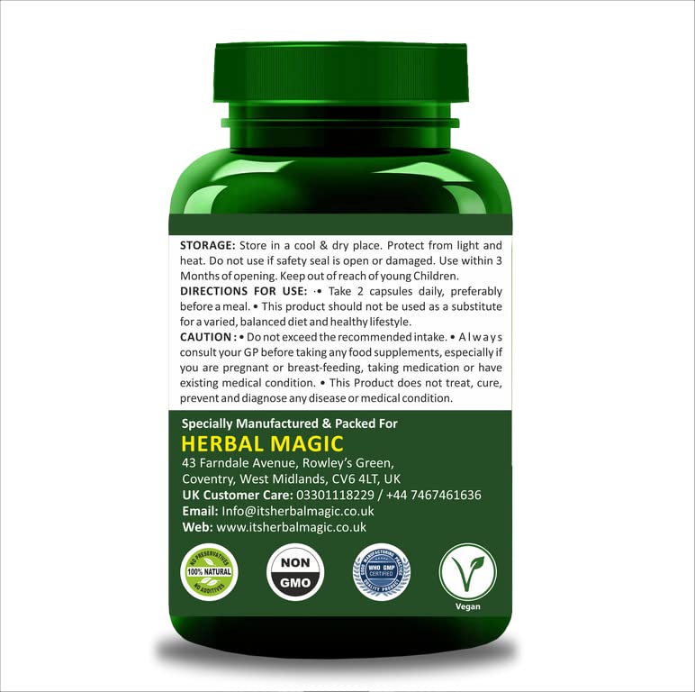 Herbal Magic's Pure & Natural Blend - Collagen Builder Capsules x 60 - Made from 17 Fruits Herbal Magic