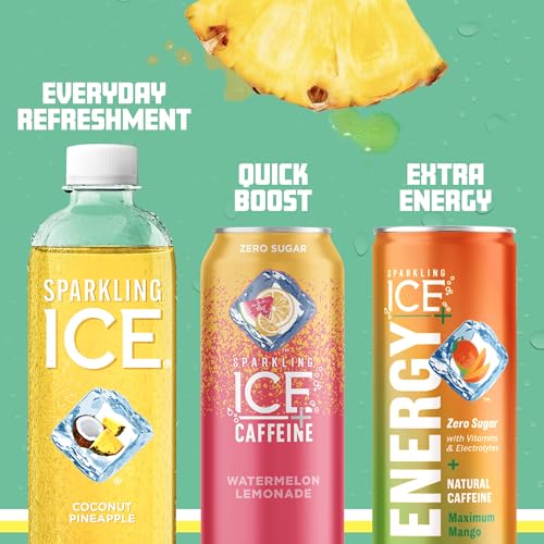 Sparkling Ice, Coconut Pineapple Sparkling Water, Zero Sugar Flavored Water, with Vitamin Sparkling ICE