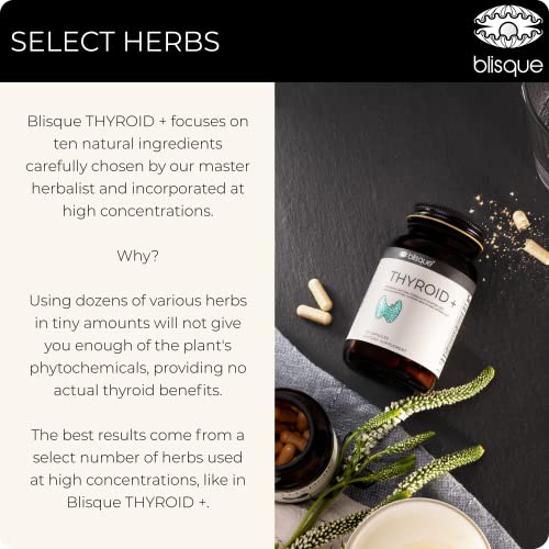 Blisque – Thyroid Support Supplement Complex for Healthy Metabolism and Increased Energy Blisque