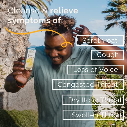 Siddha Remedies Throat & Voice Homeopathic Oral Spray for Sore, Strained Throat | Helpful Siddha