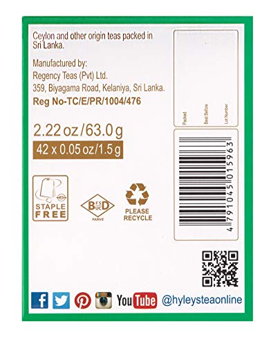 Hyleys Detox Tea 14 Days Kit - 42 Tea Bags - Herbal Supplement - Mother's Mother's Day HYLEYS