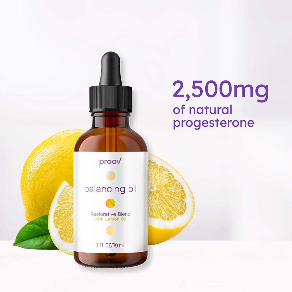 Proov Balancing Oil (Lemon) Plus Pro and Boost Supplements | Support Your Body's Natural Progesterone Proov