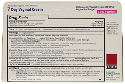 Taro Clotrimazole 7 Vaginal Cream 45 g ( Pack of 2) Clotrimazole