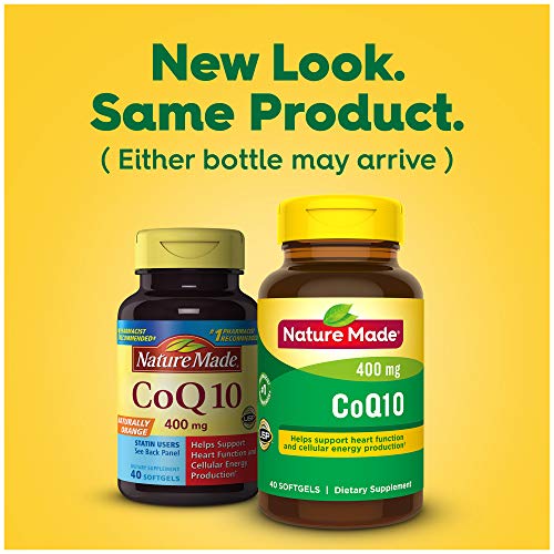 Nature Made CoQ10 400mg, Dietary Supplement for Heart Health Support, 40 Softgels Nature Made