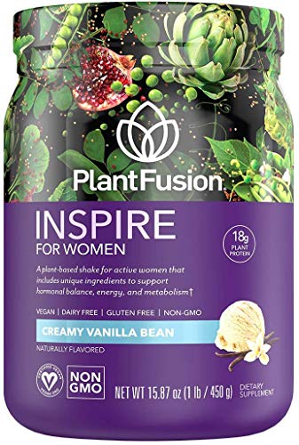 PlantFusion Inspire Plant Protein Powder for Women - Low Carb Protein Powder for Lean 