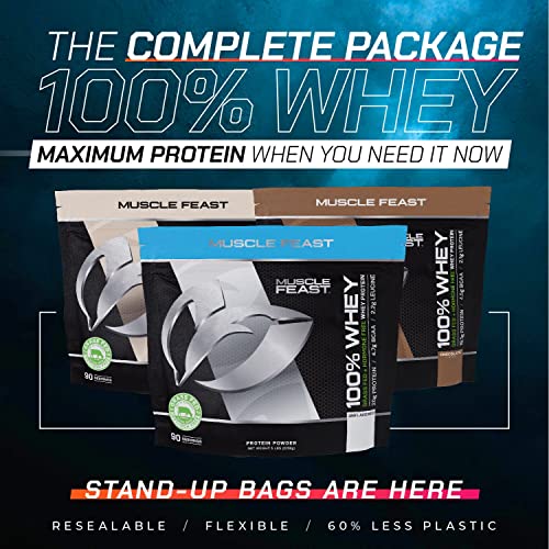 Muscle Feast 100% Grass-Fed Whey Protein, Pastured Raised Hormone Free All Natural Muscle Feast