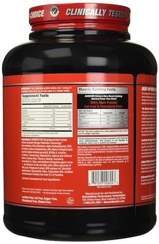 MuscleMeds Carnivor Beef Protein Isolate, 0 Lactose, 0 Sugar, 0 Fat, 0 Cholesterol MuscleMeds