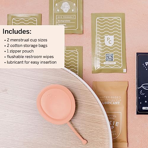 Pixie Cup 2 Menstrual Discs - Most Comfortable Reusable Period Discs - Removable Stem Pixie Cup