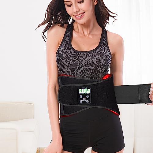 TUOYR Cordless Red Light Therapy Belt for Back Pain Relief with 10000mAH Power Bank TUOYR