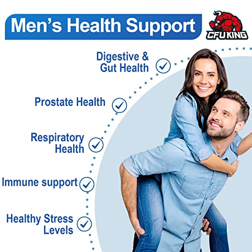 Probiotics for Men, 500 Billion CFU + 12 Strains Men's Probiotic with Turmeric Cranberry CFUKING