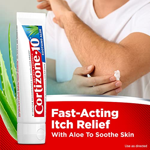 Cortizone 10 Maximum Strength Anti-Itch Cream with Soothing Aloe, 1% Hyd Cortizone 10