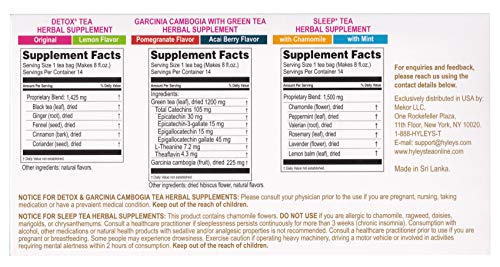 Hyleys Detox Tea 14 Days Kit - 42 Tea Bags - Herbal Supplement - Mother's Mother's Day HYLEYS