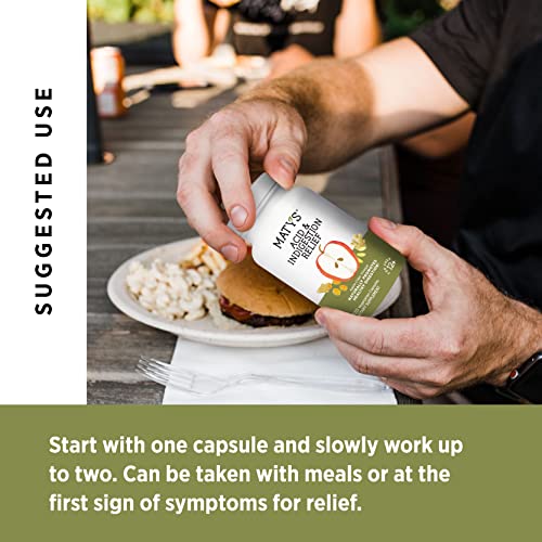 Matys Acid & Indigestion Relief Capsules, Safe Antacid Alternative for Occasional Acid Matys