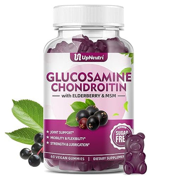 UPNEUTRI Glucosamine Chondroitin Gummies Sugar Free, Extra Strength 1500mg Glucosam