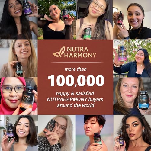 Mushroom Supplement - Organic Lion's Mane | Turkey Tail | Chaga | Cordyceps | Reishi NUTRAHARMONY