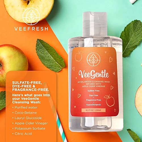 VeeFresh - VeeGentle Feminine Wash pH Balance for Women Wash with Apple Cider Vinegar VeeFresh