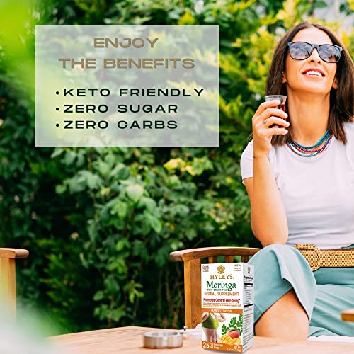 Hyleys Tea Moringa Oleifera with Mango Flavor - 25 Tea Bags (Miracle Tree Tea) HYLEYS