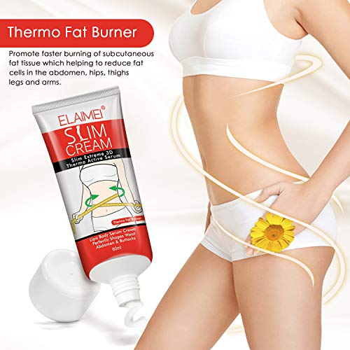 Hot Cream Belly Fat Burner (2 pack), Fat Burning Cream for Stomach, Legs, Abdomen ELAIMEI