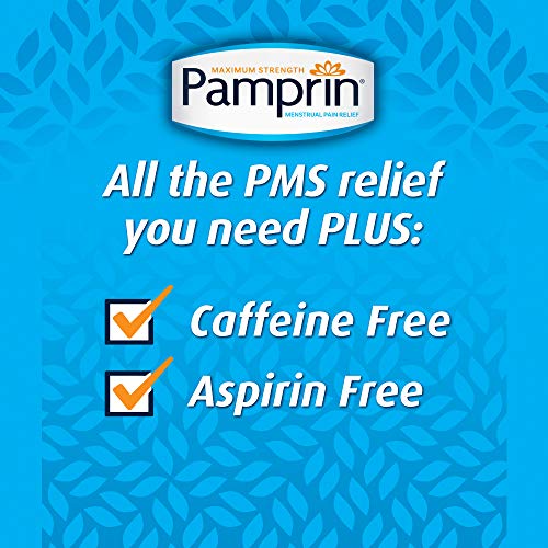 Pamprin Multi-Symptom Formula, with Acetaminophen, Menstrual Period Symptoms Relief including Cramps Pamprin