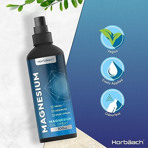 Magnesium Spray for Restless Legs, Muscles, Sleep | 100ml | Magnesium Chloride Oil Horbäach