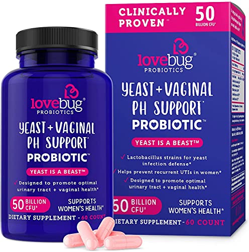 Lovebug Yeast + Vaginal pH Support | Clinically Studied Ingredients for Yeast & UTIs lovebug PROBIOTICS