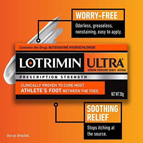 Lotrimin Ultra 1 Week Athlete's Foot Treatment - Antifungal Cream, 30 Gram Lotrimin
