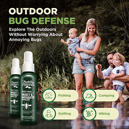Deet-Free Insect & Mosquito Repellent Pack of 2 (8 oz) – Nice Smelling Medella Naturals