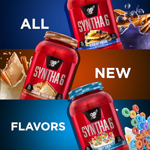 BSN SYNTHA-6 Whey Protein Powder with Micellar Casein, Milk Isolate, Cinnamon Toaster BSN
