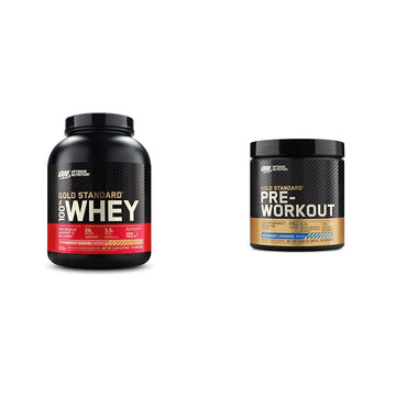 Optimum Nutrition Gold Standard 100% Whey Protein Powder & Gold Standard Pre-Workout