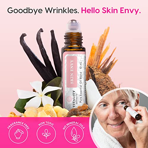 Skin Envy - Face Moisturizer Serum (by Vitality Extracts) Coconut Oil, Collagen, Vitamin E, Vegan Vitality Extracts