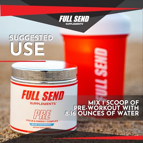 FULL SEND Pre Workout Powder with Beta Alanine, Preworkout Energy Supplement FULL SEND